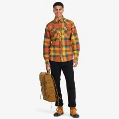 Brand new 🎉 Cheapest 🌟 Topo Designs Rover Pack Tech 🔔 ❤️ -Topo Designs shop F22 M MountainShirtPlaid Brick MustardPlaid 111355220 Front 2 12x rsz 86058.1660776946
